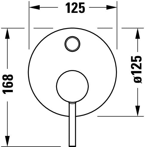 Duravit Circle inbouw ééngreepsmengkraan set 