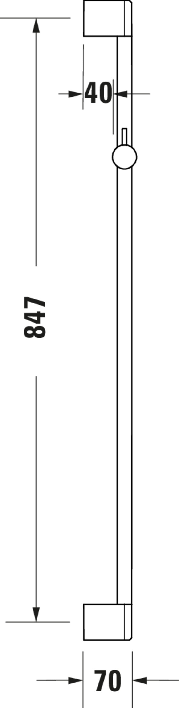 Duravit Wave opbouw-douchearmatuur met ééngreeps-douchemengkraan