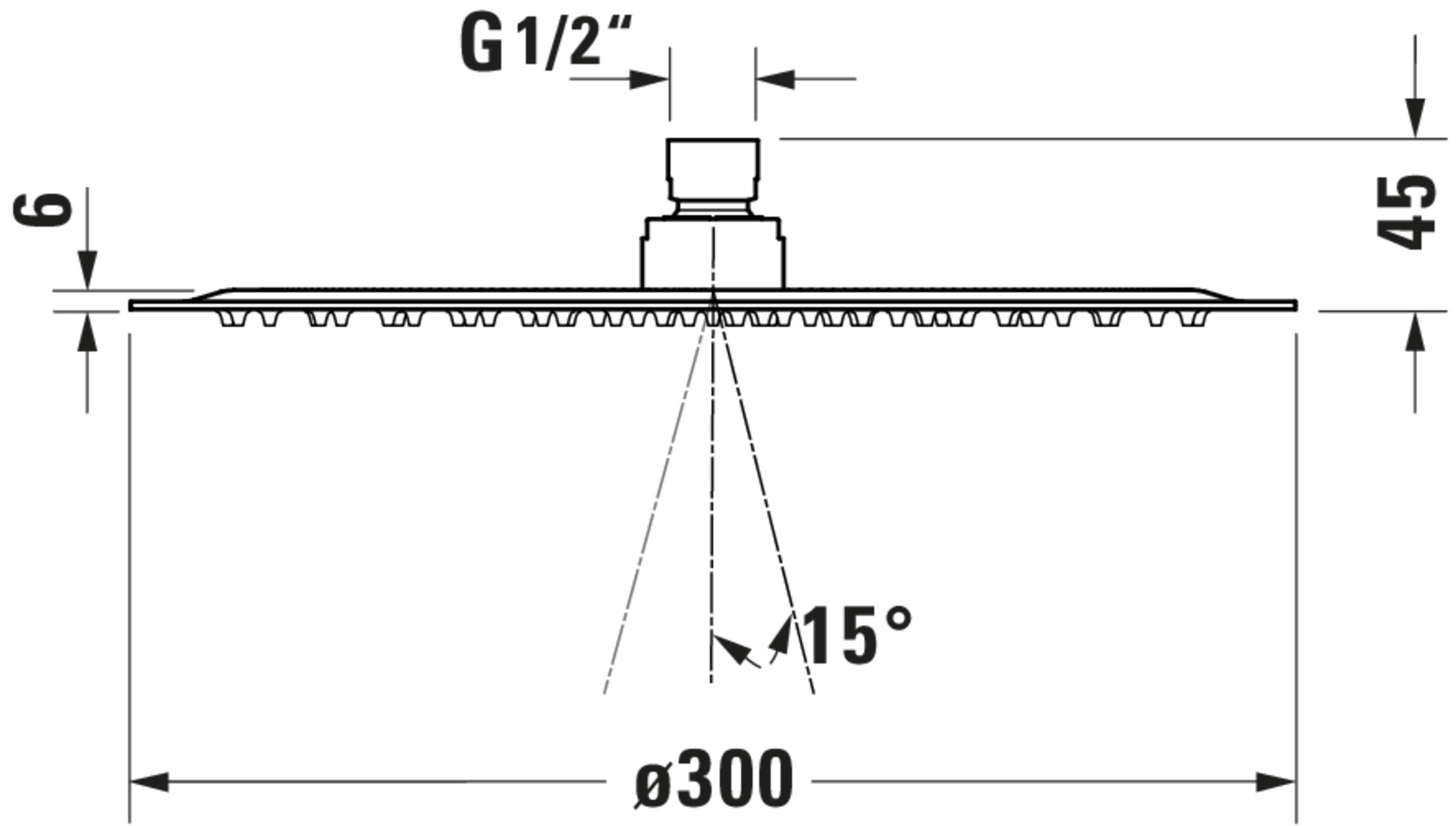 Duravit Universele hoofddouche