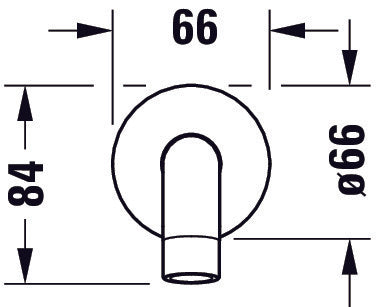 Duravit DuraVelez baduitloop, chroom