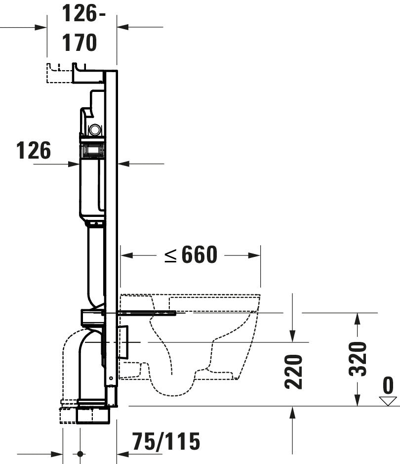 Duravit DuraSystem installatiemodule voor WC