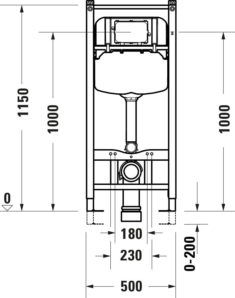 Duravit DuraSystem installatiemodule voor WC