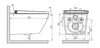 Compleet toiletset: Douche-wc Basic 1104 met Geberit Duofix voorwandelement