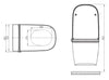 Compleet toiletset: Douche-wc Basic 1104 met Geberit Duofix voorwandelement