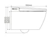 WC-set compleet: Douch-wc 540 PRO met Geberit Duofix voorwandelement