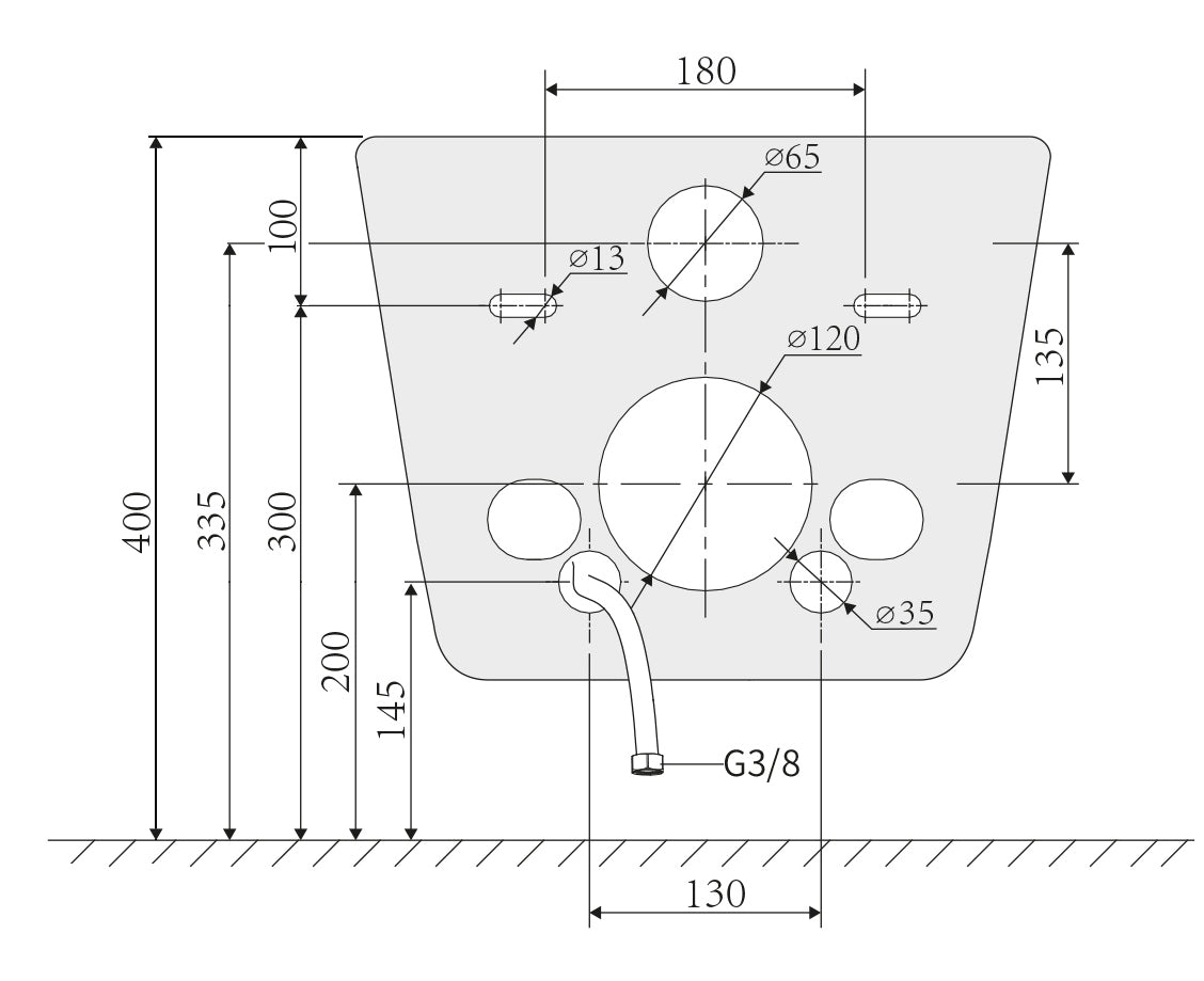 Douch-wc-compleetset 540 PRO met Geberit Duofix voorwandelement