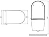 Compleet WC-pakket 36: Douche-WC Basic 1102