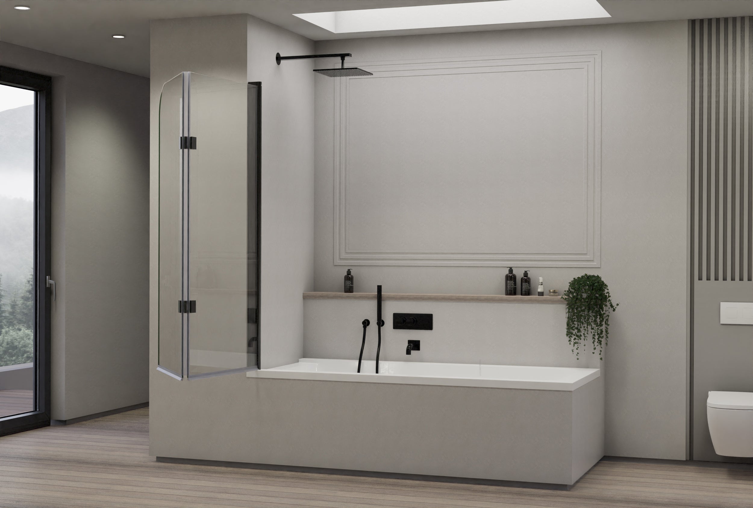 Draaibare douchewand NT209
