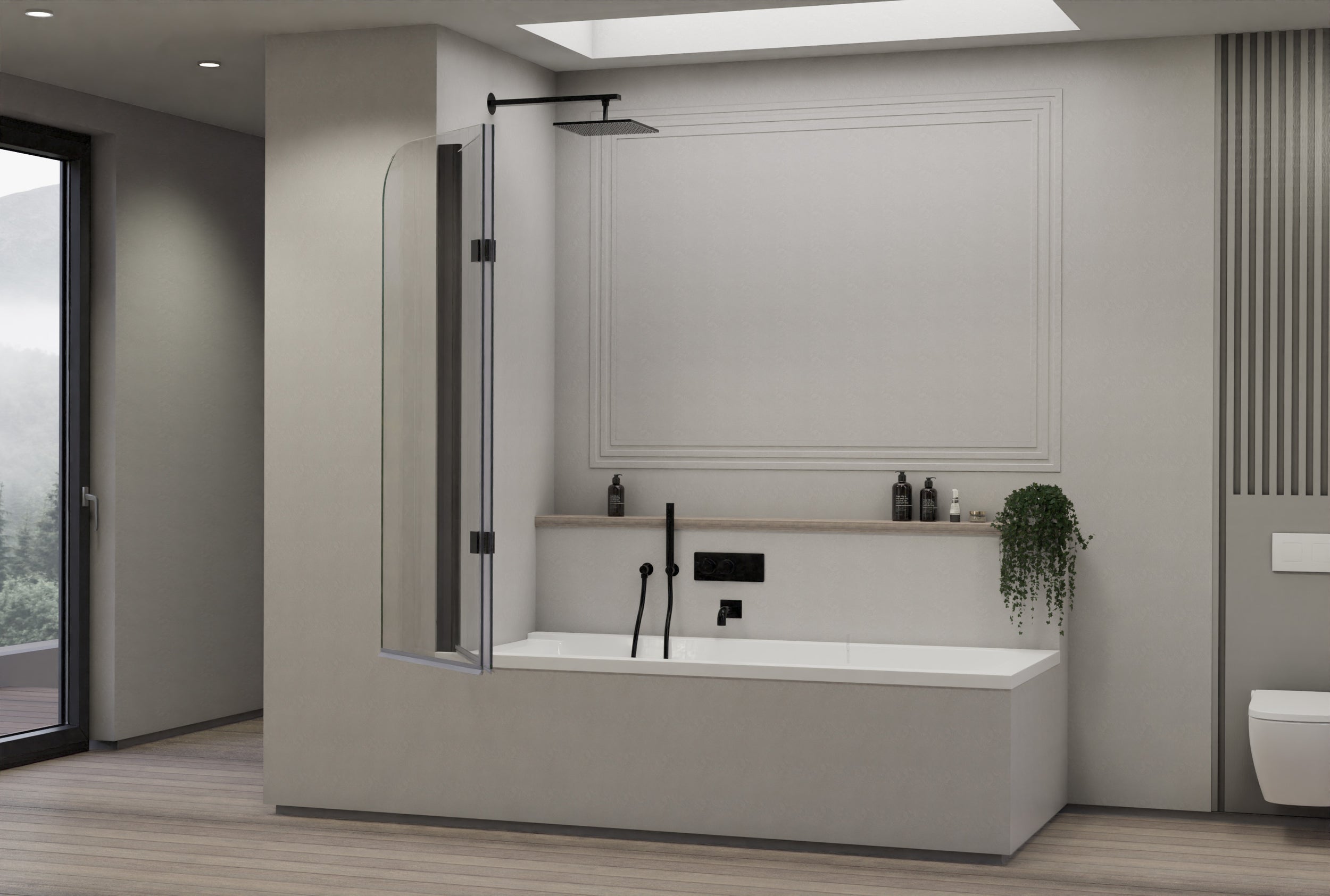 Draaibare douchewand NT209
