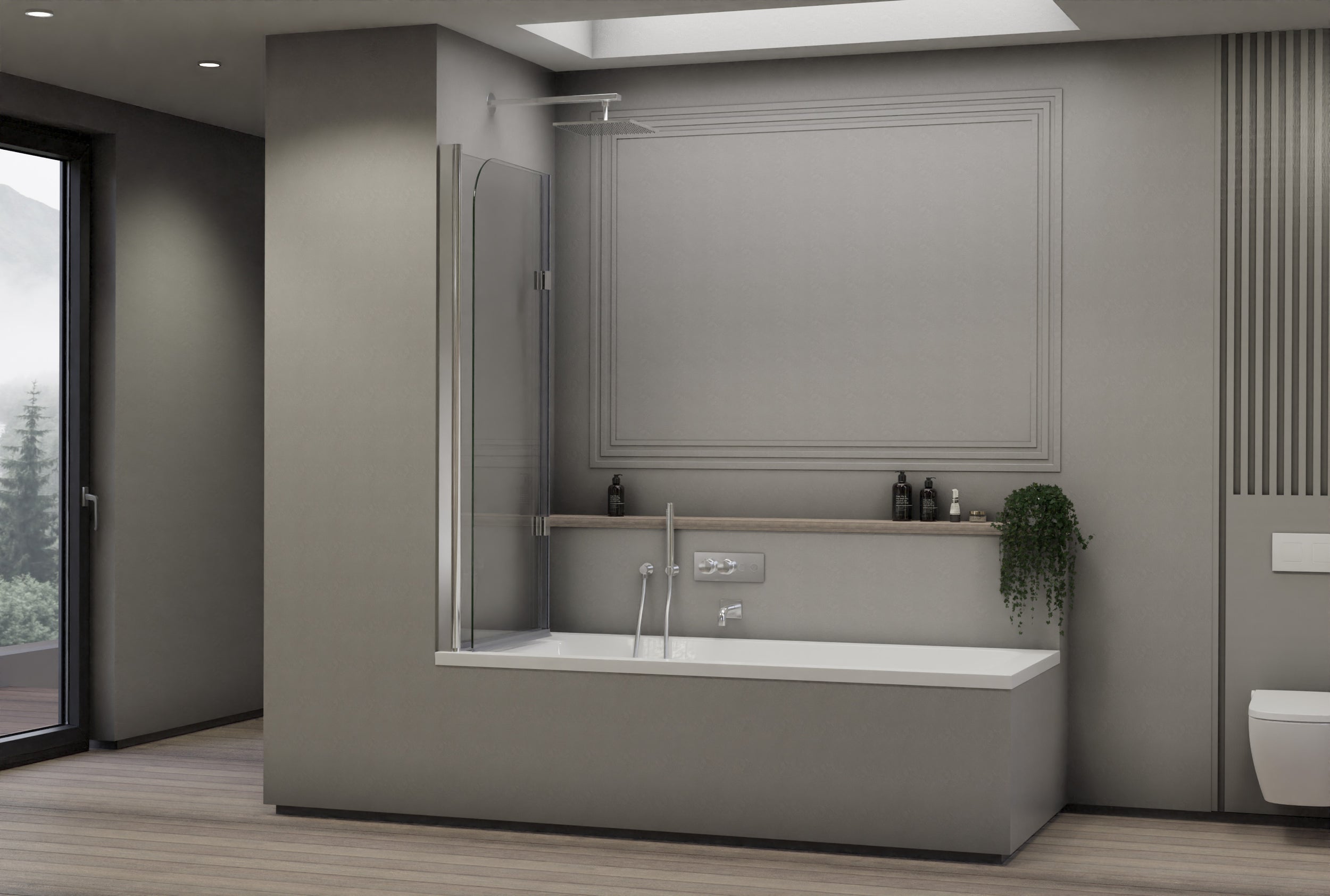 Draaibare douchewand NT209
