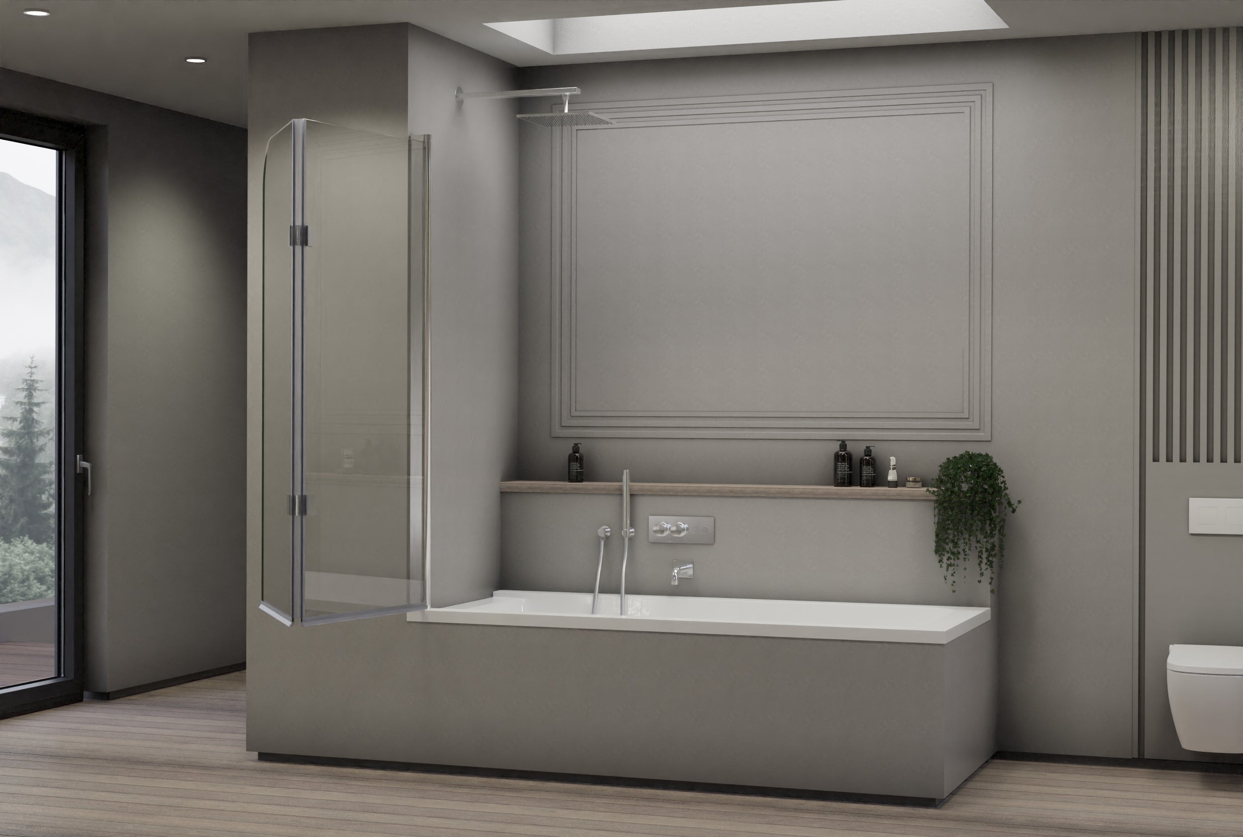 Draaibare douchewand NT209