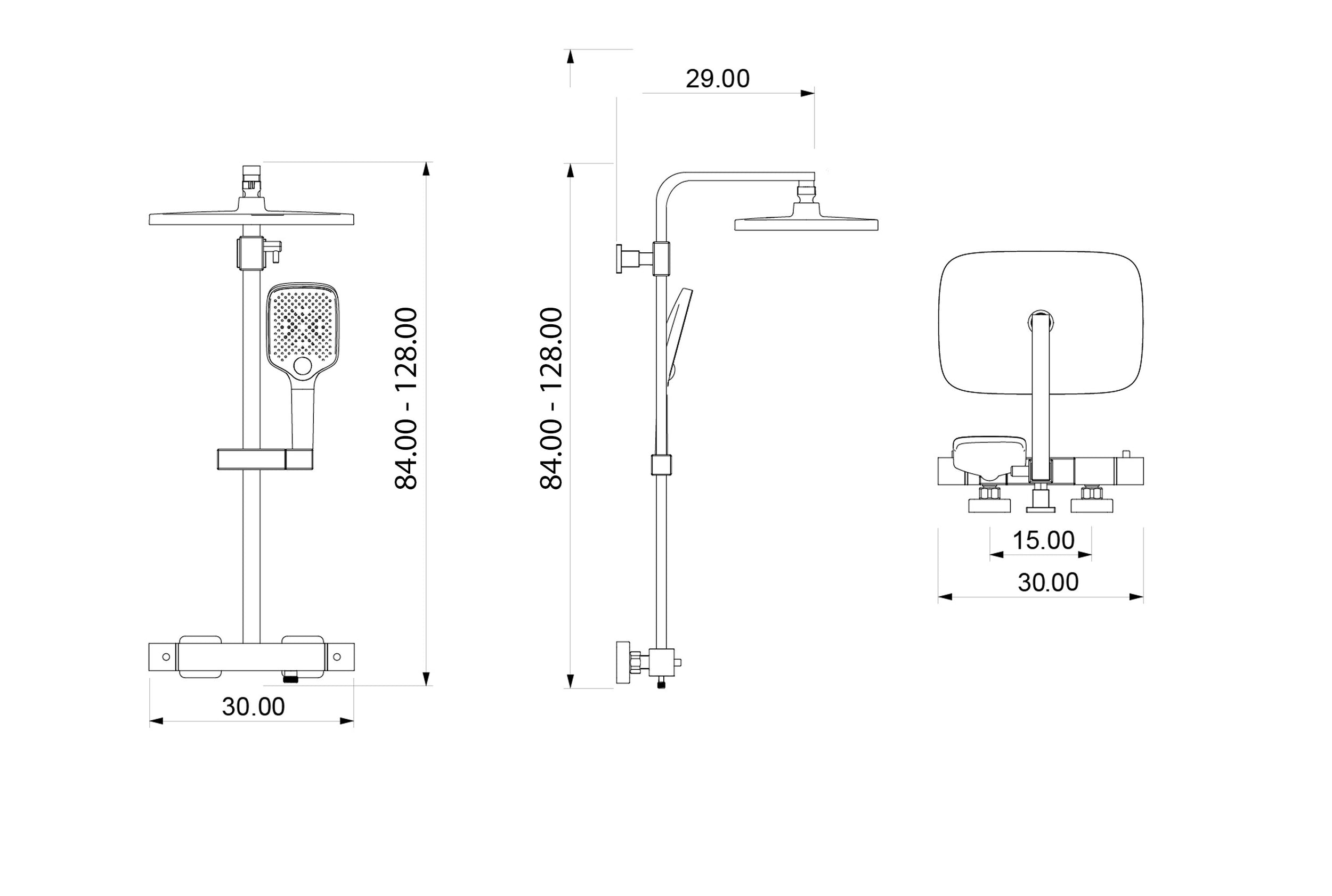 Douchekolom Thermostaat 3011 PRO