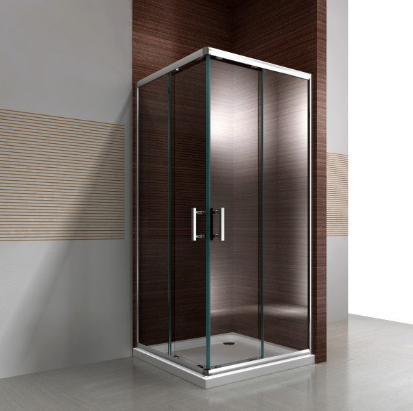 Douchewand en schuifdeur van echt glas NANO EX506, 90 x 90 x 195 cm - zonder douchebak