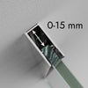 Douchewand Inloop Nano Shower EX101 - Echt glas - Matglazen stroken - 8 mm - Breedte instelbaar