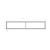 Badkamer-sideboard Fiona Slim 160 cm Mat Wit