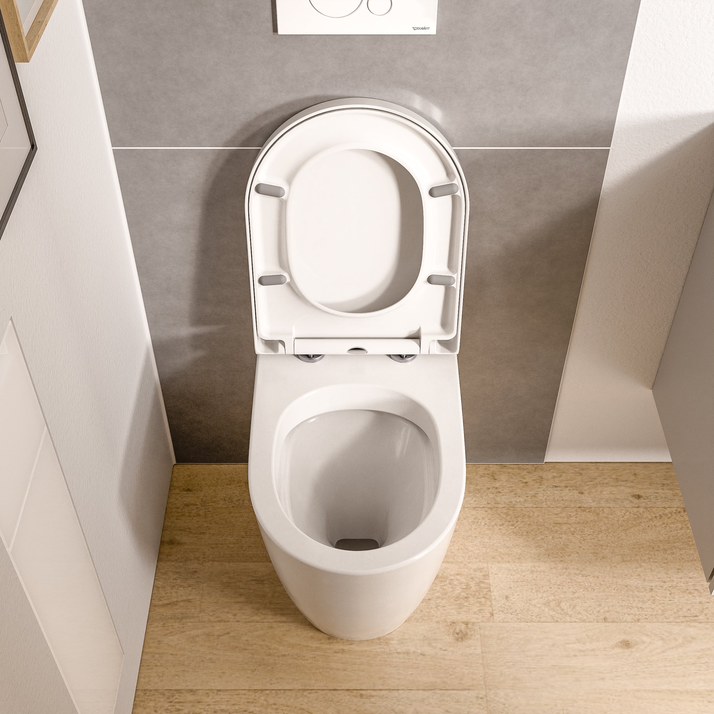 Vrijstaand toilet VIREO Wit
