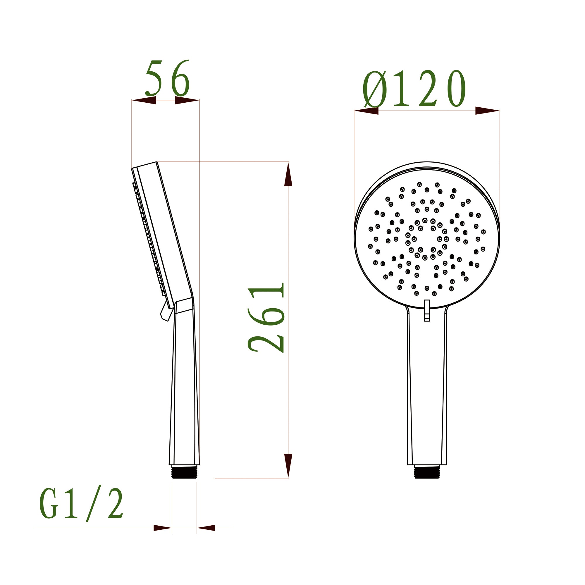 Handdouche Douchekop anti-kalk 9015C-12