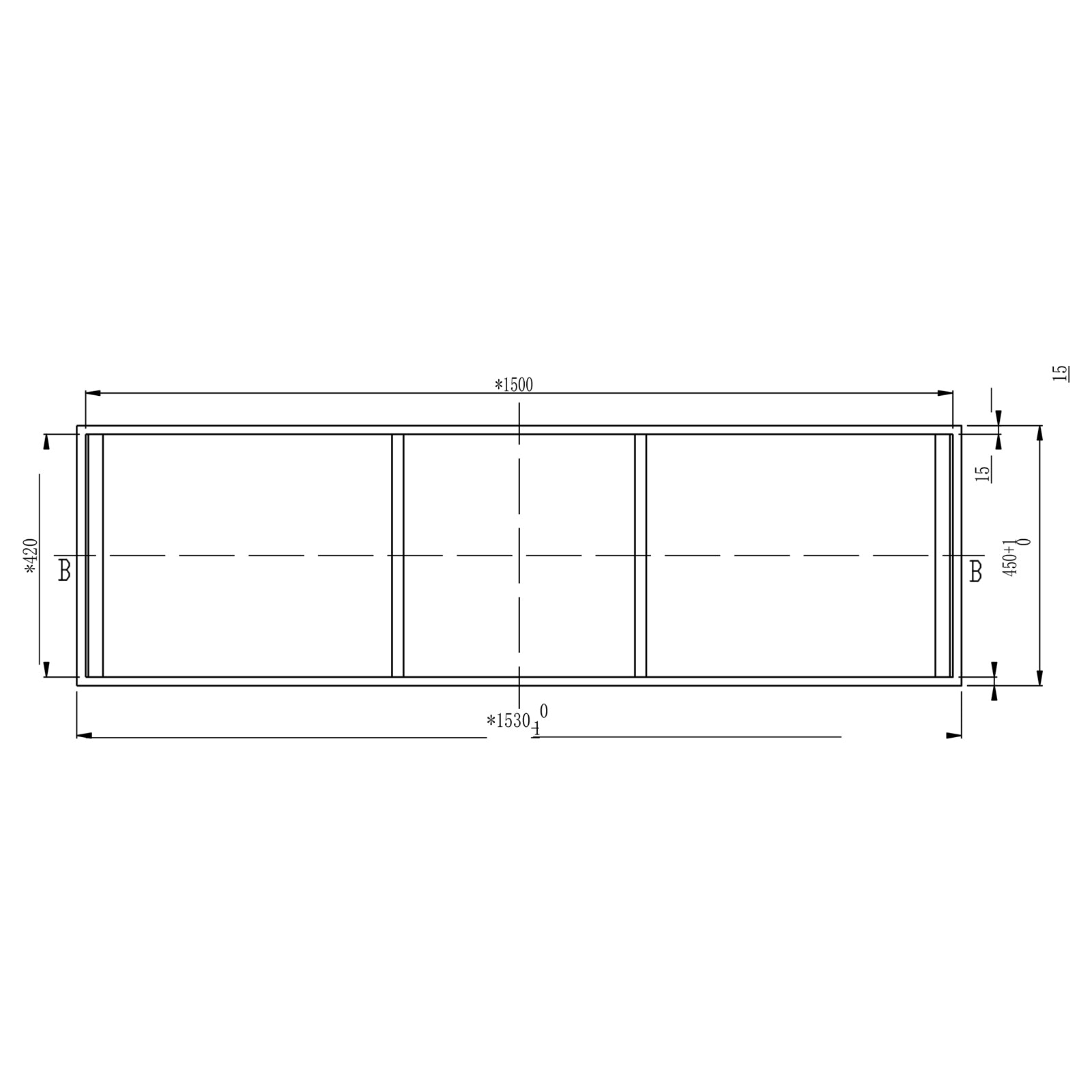 Wastafel onderstel 150S