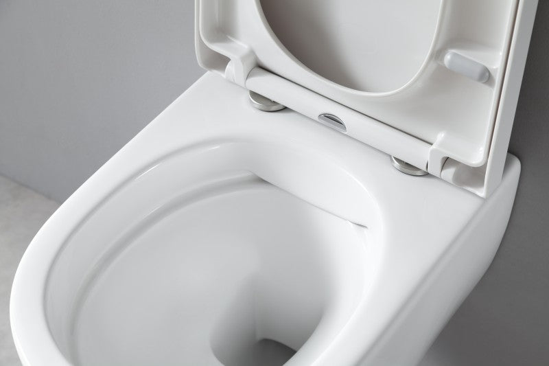 Randloos toilet NANO NT2039 - incl. toiletzitting soft-close deksel - wit glanzend 