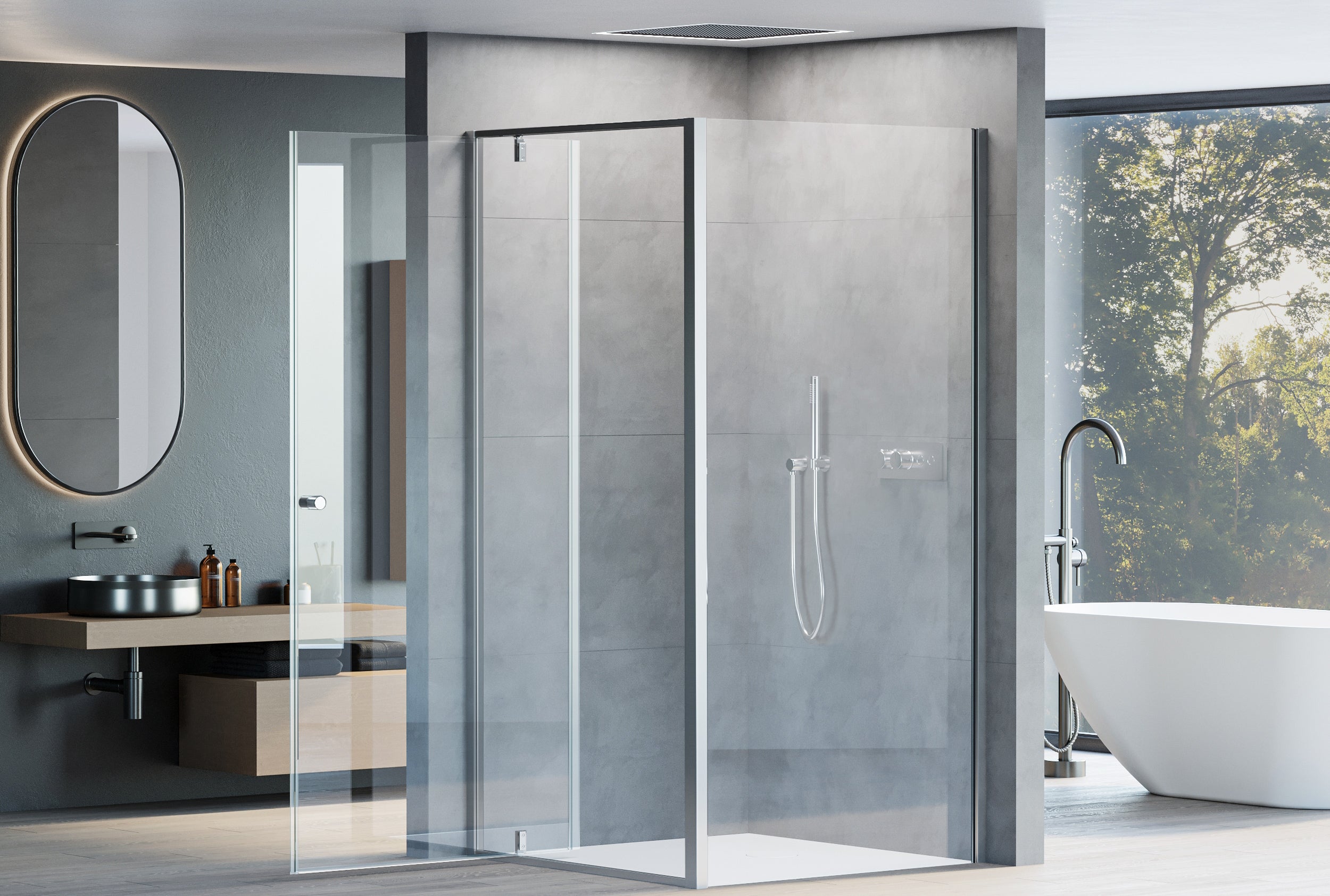 Hoekdouche met draaideur NT604 - FLEX