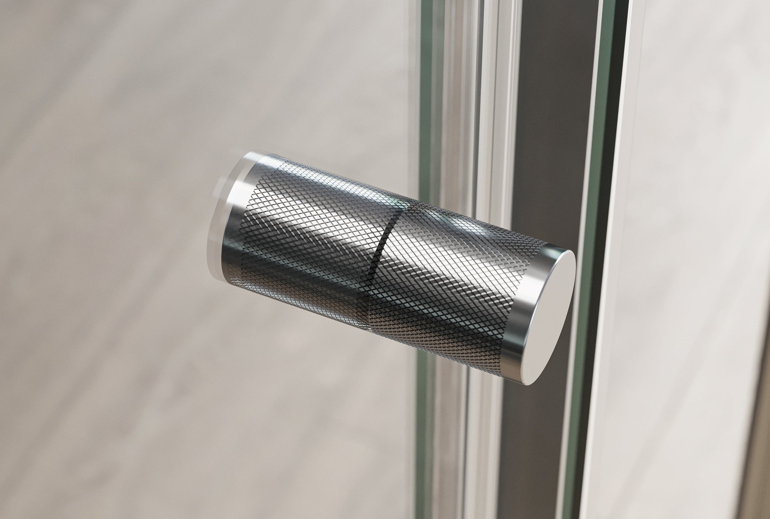 Hoekdouche met draaideur NT604 FLEX - 6 mm nano helder glas - profielkleur instelbaar