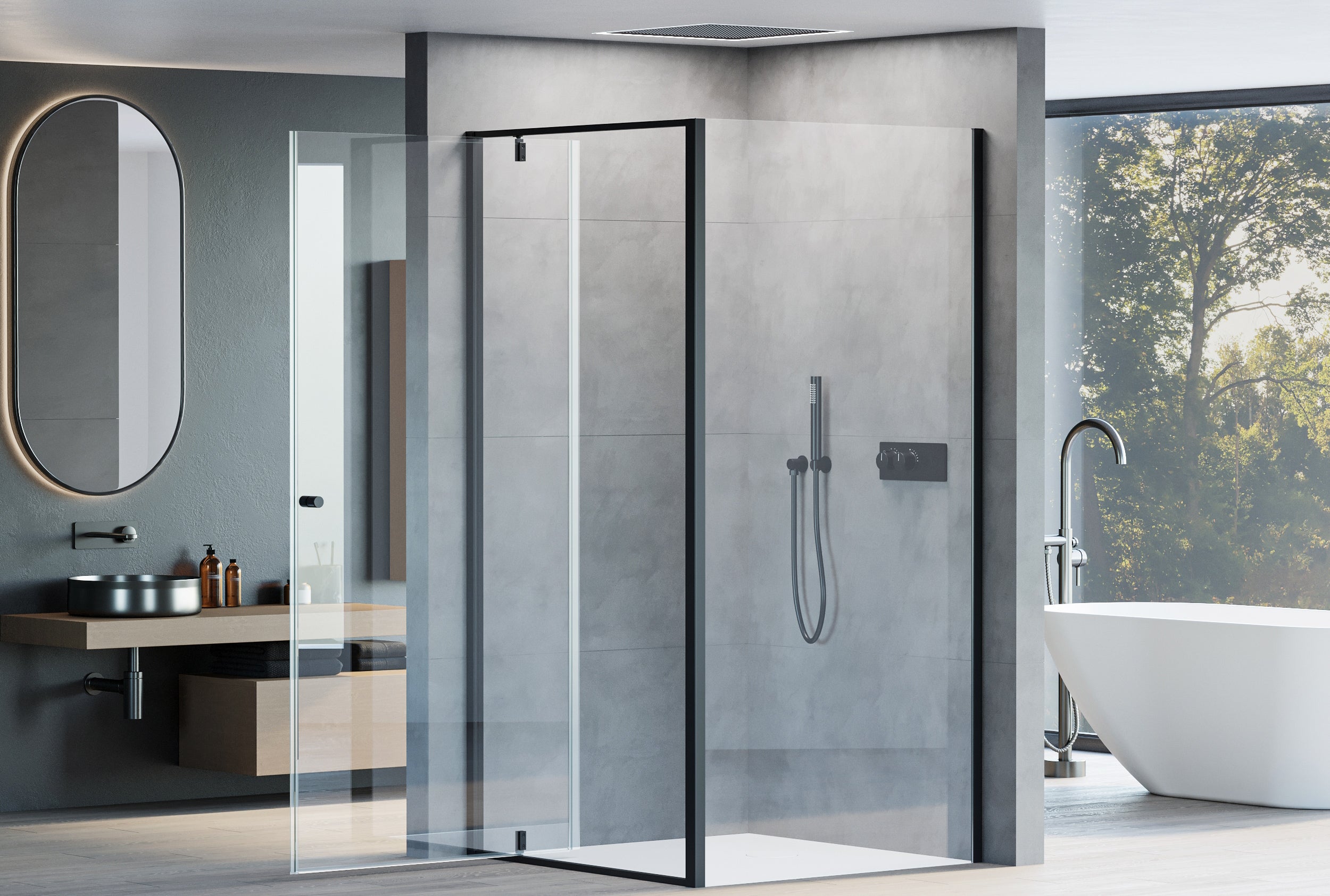 Hoekdouche met draaideur NT604 - FLEX