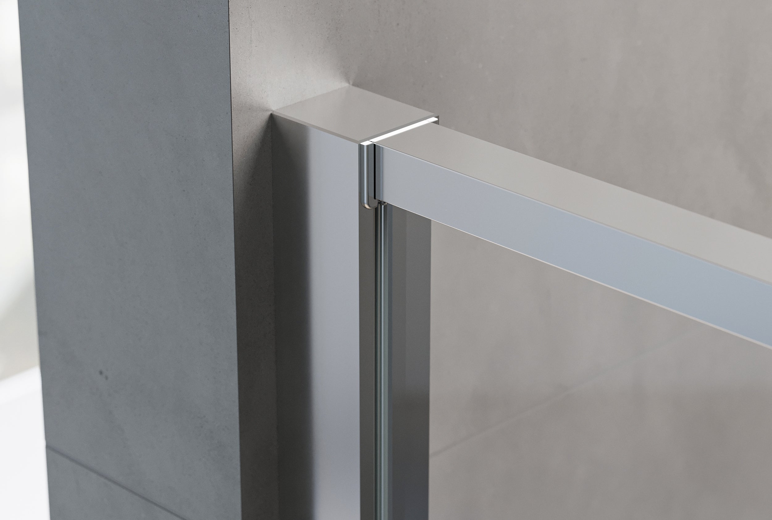 Hoekdouche met draaideur op vast paneel NT606 - FLEX