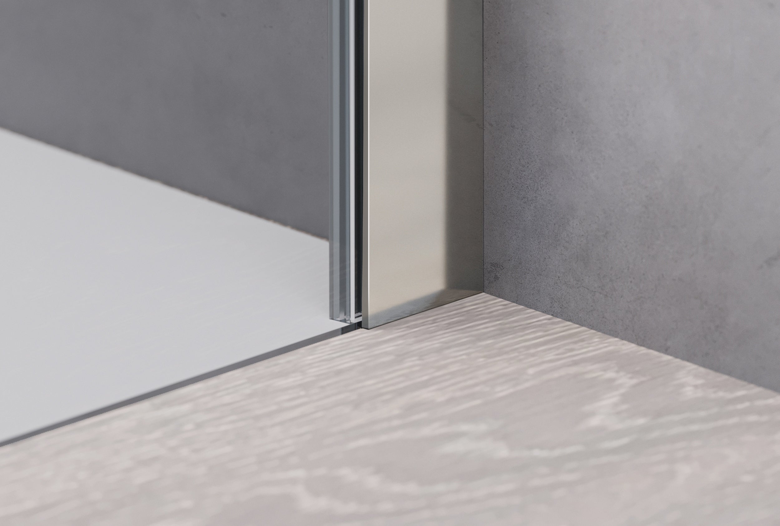 Hoekdouche met draaideur op vast paneel NT606 - FLEX