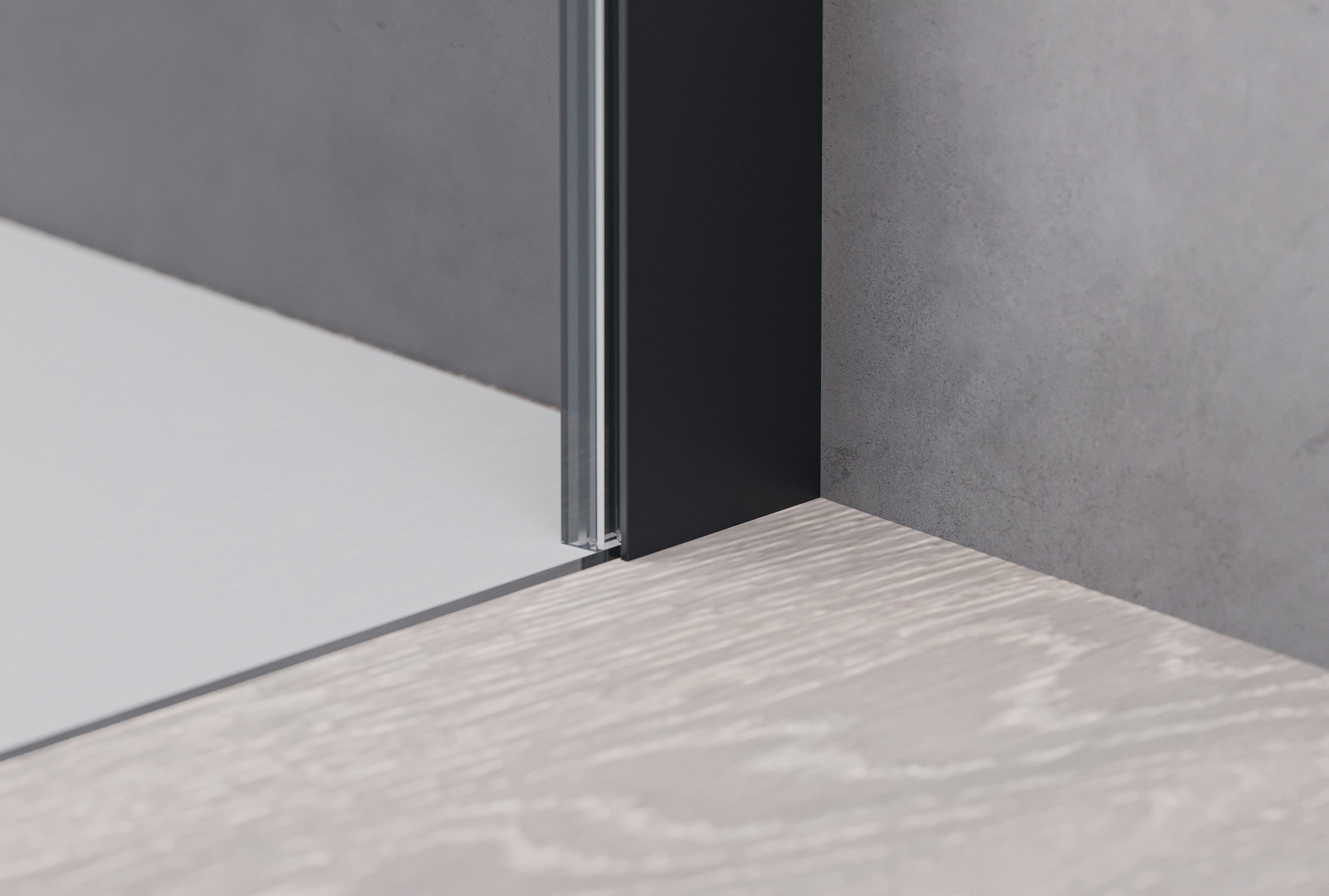 Hoekdouche met draaideur op vast paneel NT606 - FLEX