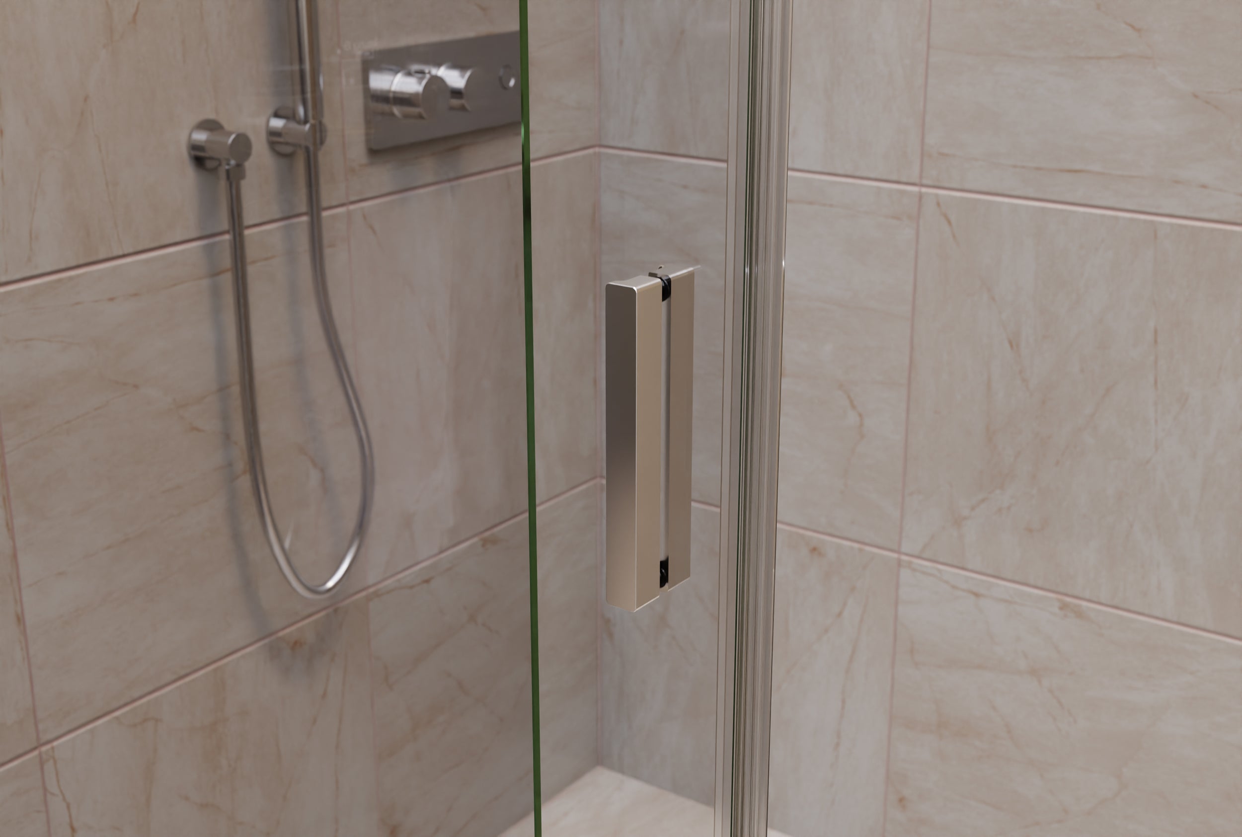 Nis douche met schuifdeur NT806 FLEX - Nano helder glas - glasdikte instelbaar