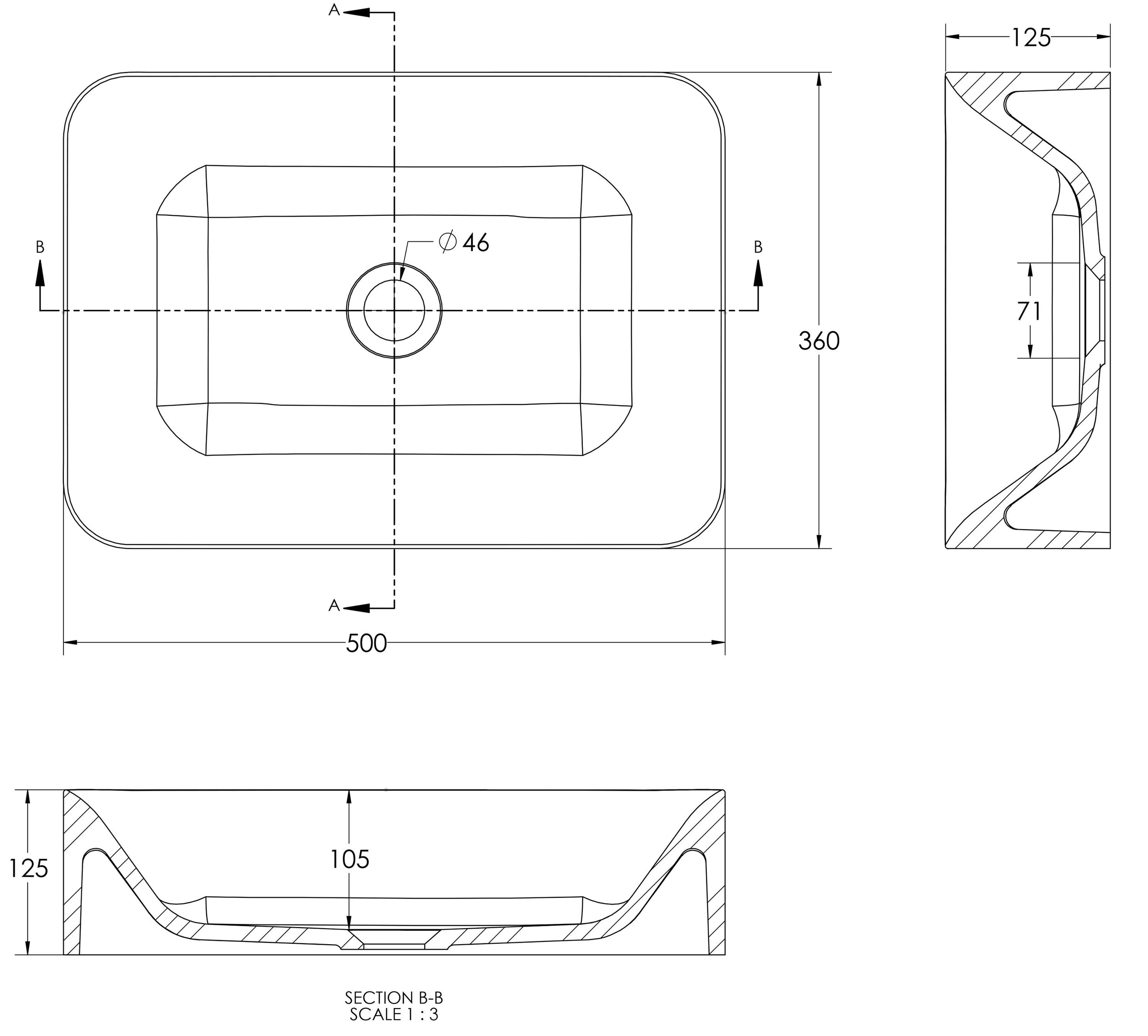 Opzet wastafel NT8566