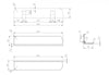 Wandplank badkamer PB4201