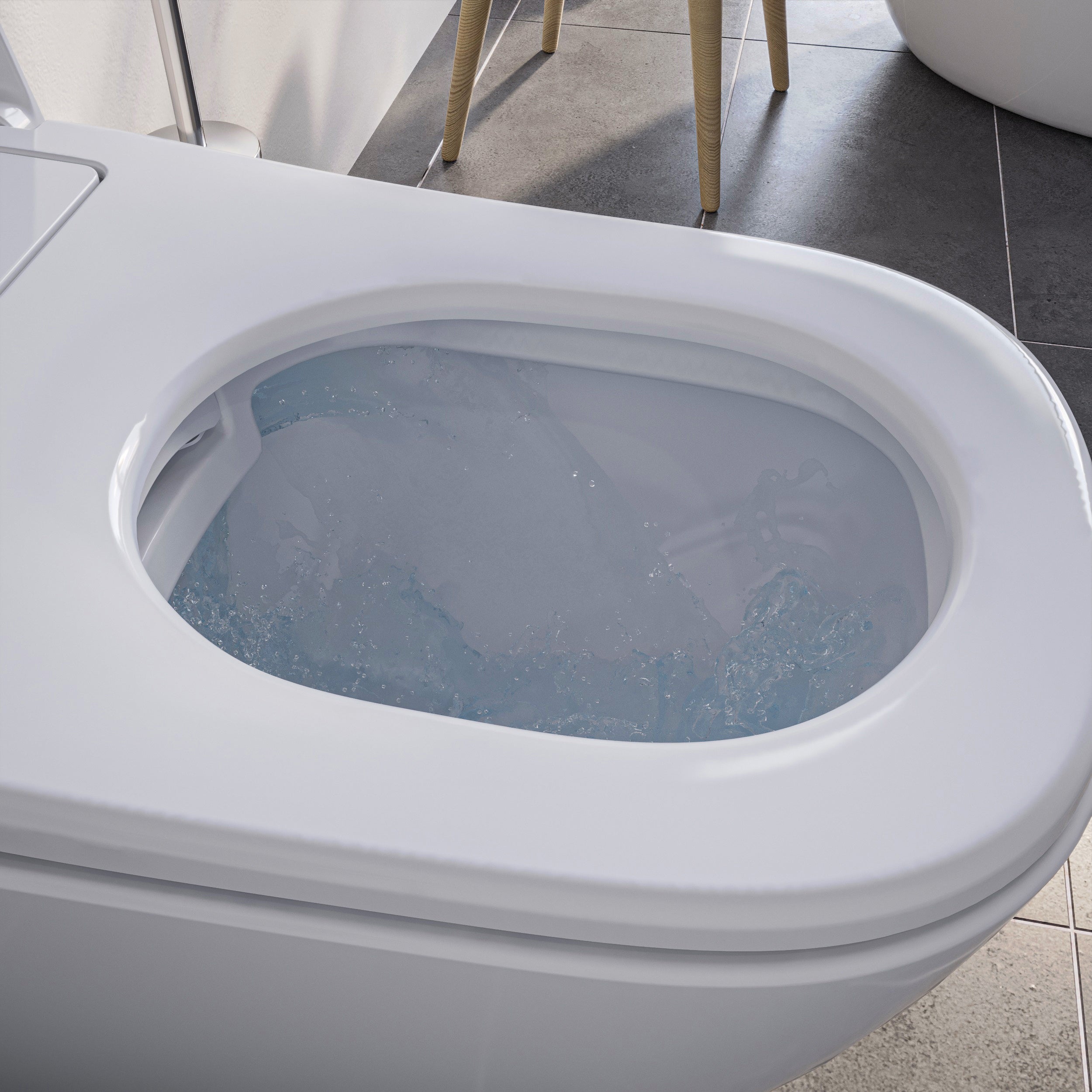 Compleet toiletset: Douche-wc Basic 1104 met Geberit Duofix voorwandelement