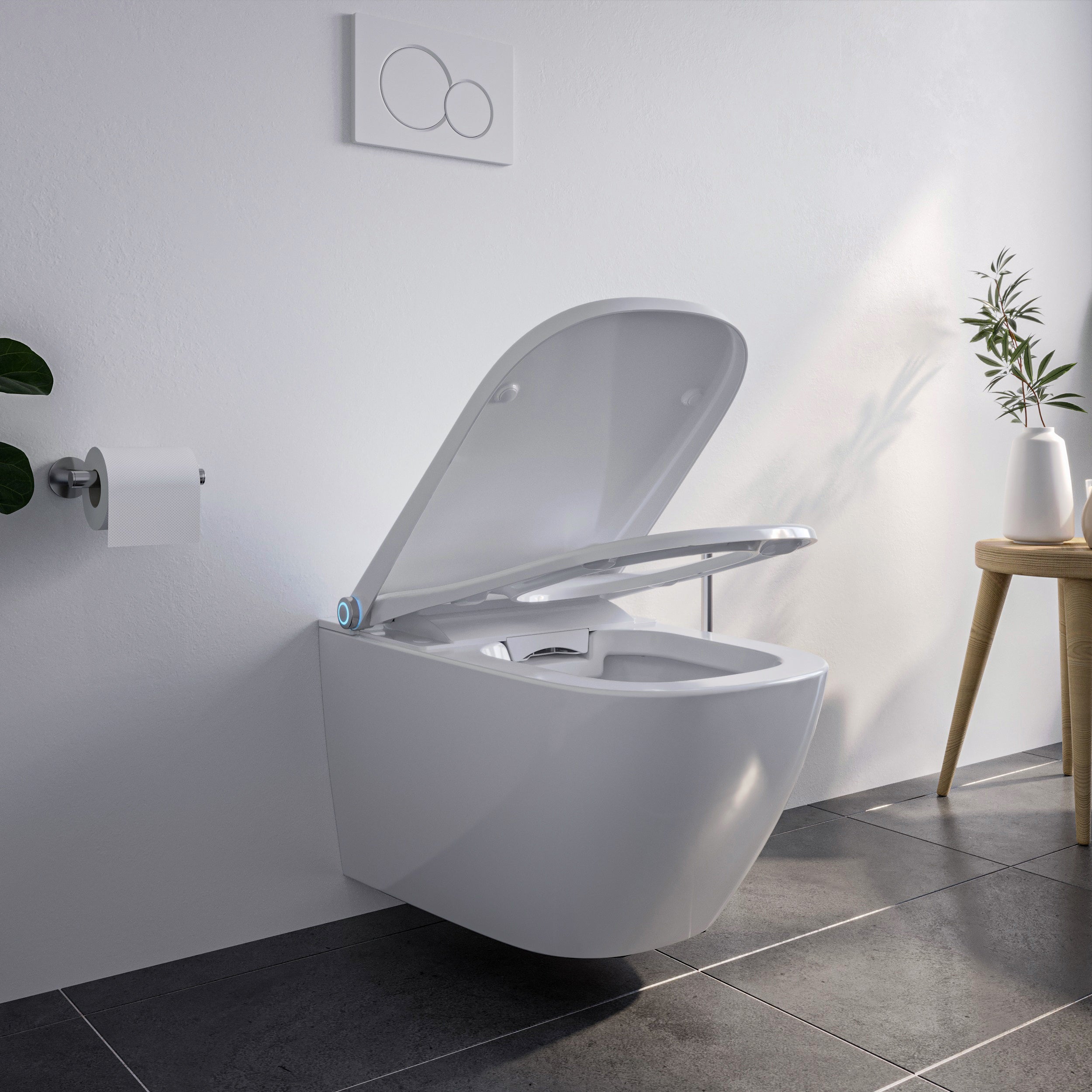 Compleet toiletset: Douche-wc Basic 1104 met Geberit Duofix voorwandelement