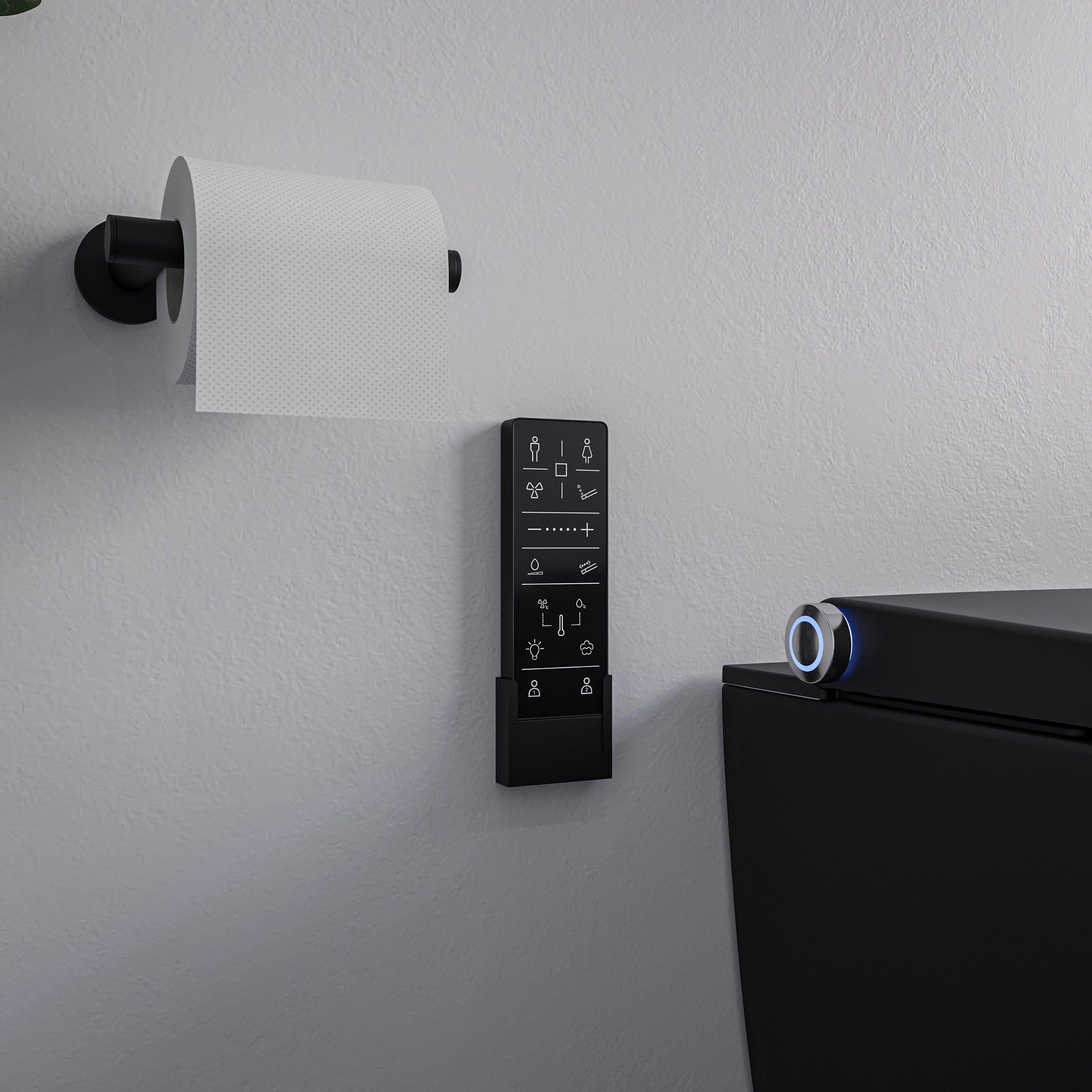 PREMIUM 1102 douchewc zwart mat