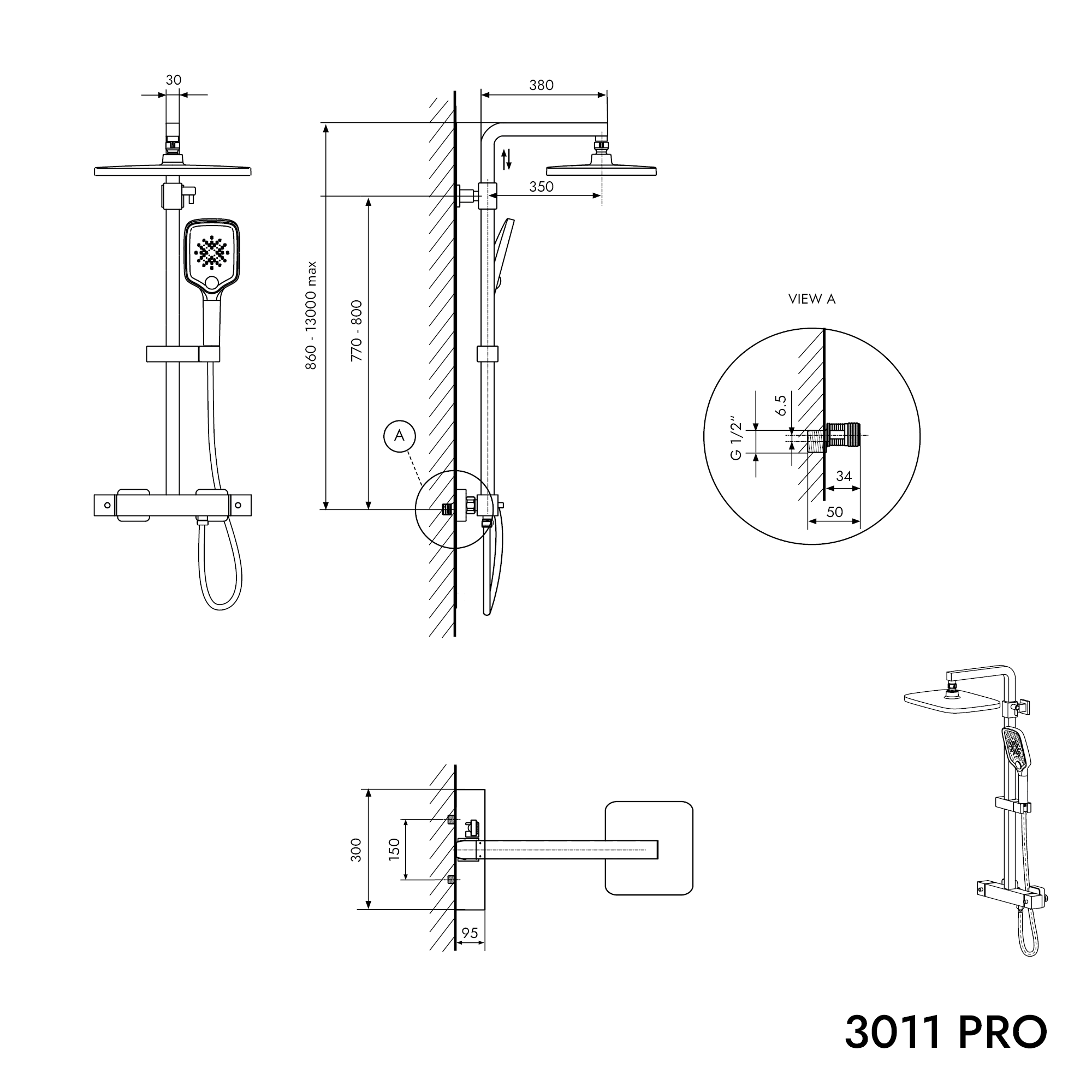 Douchedouche Thermostaat 3011 PRO