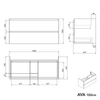 Onderkast AVA 100 cm