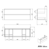 Wastafelonderkast AVA 120 cm