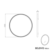 LED badkamerspiegel BELDIVO rond - 100 cm