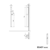 Doucheglijstang BS401 BASIC