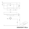 Duravit wastafel met wastafelonderkast TIM 100 cm