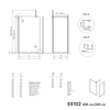 Inloop 10mm Nano helder glas EX102