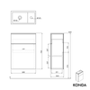 Onderkast KONDA 50 cm 