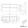 Badkamermeubel wastafelonderkast LAVOA 120 cm