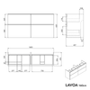 Badkamermeubel onderkast LAVOA 160 cm