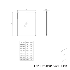 LED-lichtspiegel 2137
