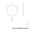 LED-verlichte spiegel 8232-2.0 Rond