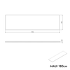 Wastafelkast MAUI 180 cm