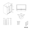 Nisdouche met dubbele draaideuren NT218