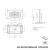XXL inbouw douchekop DPG5030 